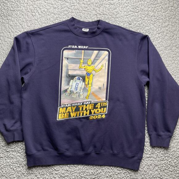Disney Parks Star Wars May the 4th Be With You 2024 Long Sleeve Shirt LARGE - Picture 1 of 7